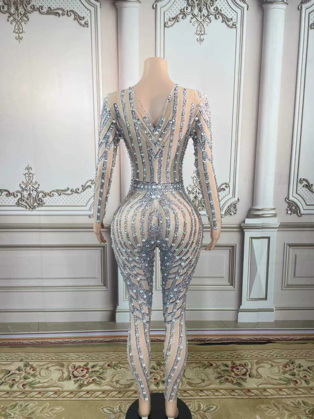 Sexy Mesh See Through Jumpsuit
