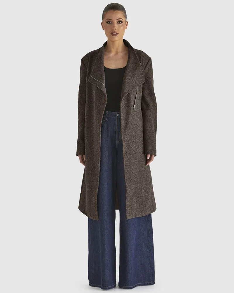 Shadows Coat -Choc Marle