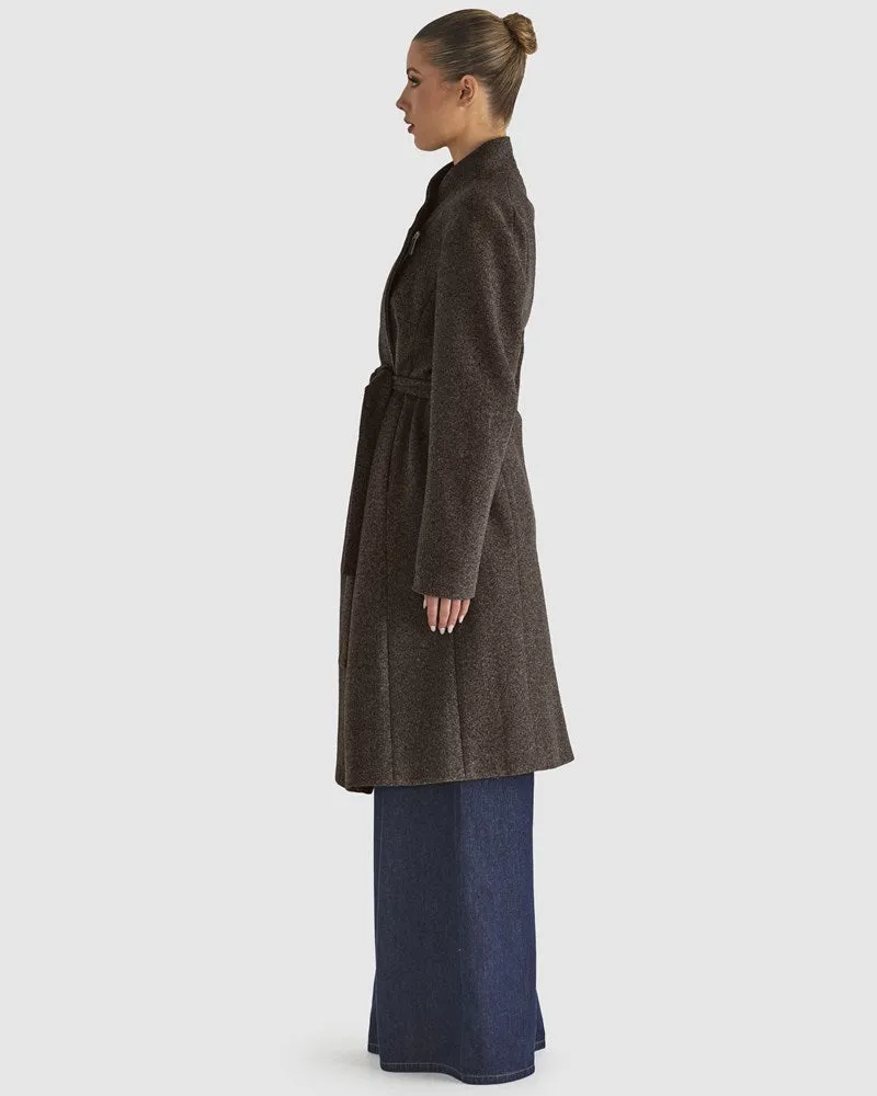 Shadows Coat -Choc Marle