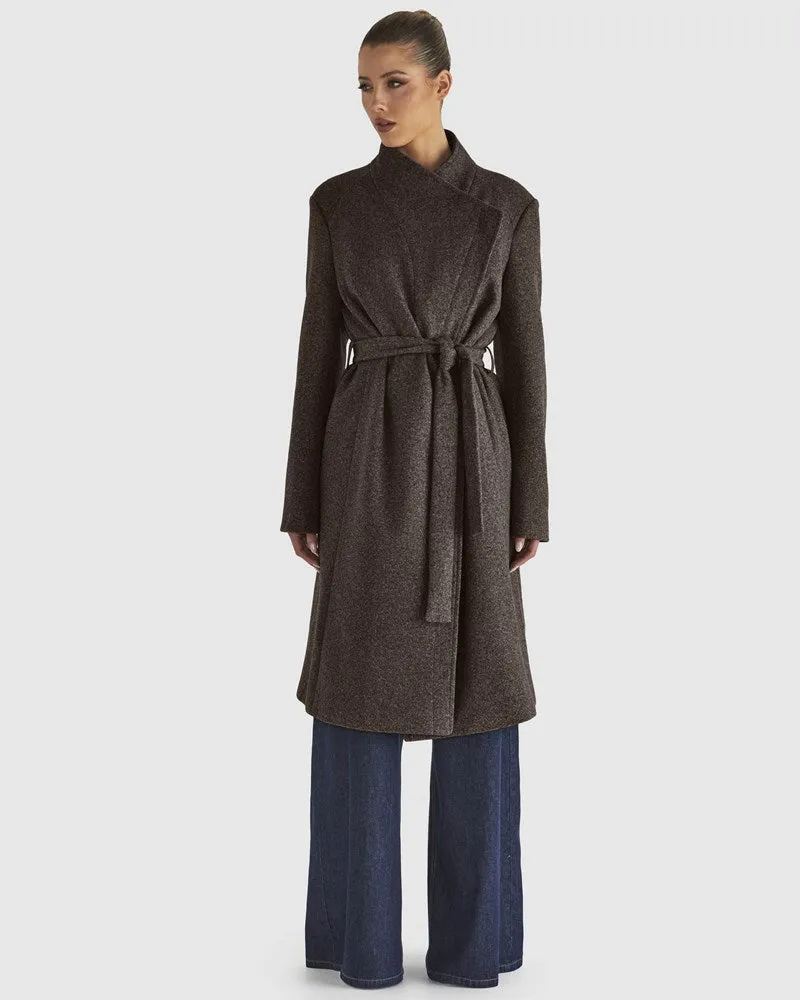 Shadows Coat -Choc Marle