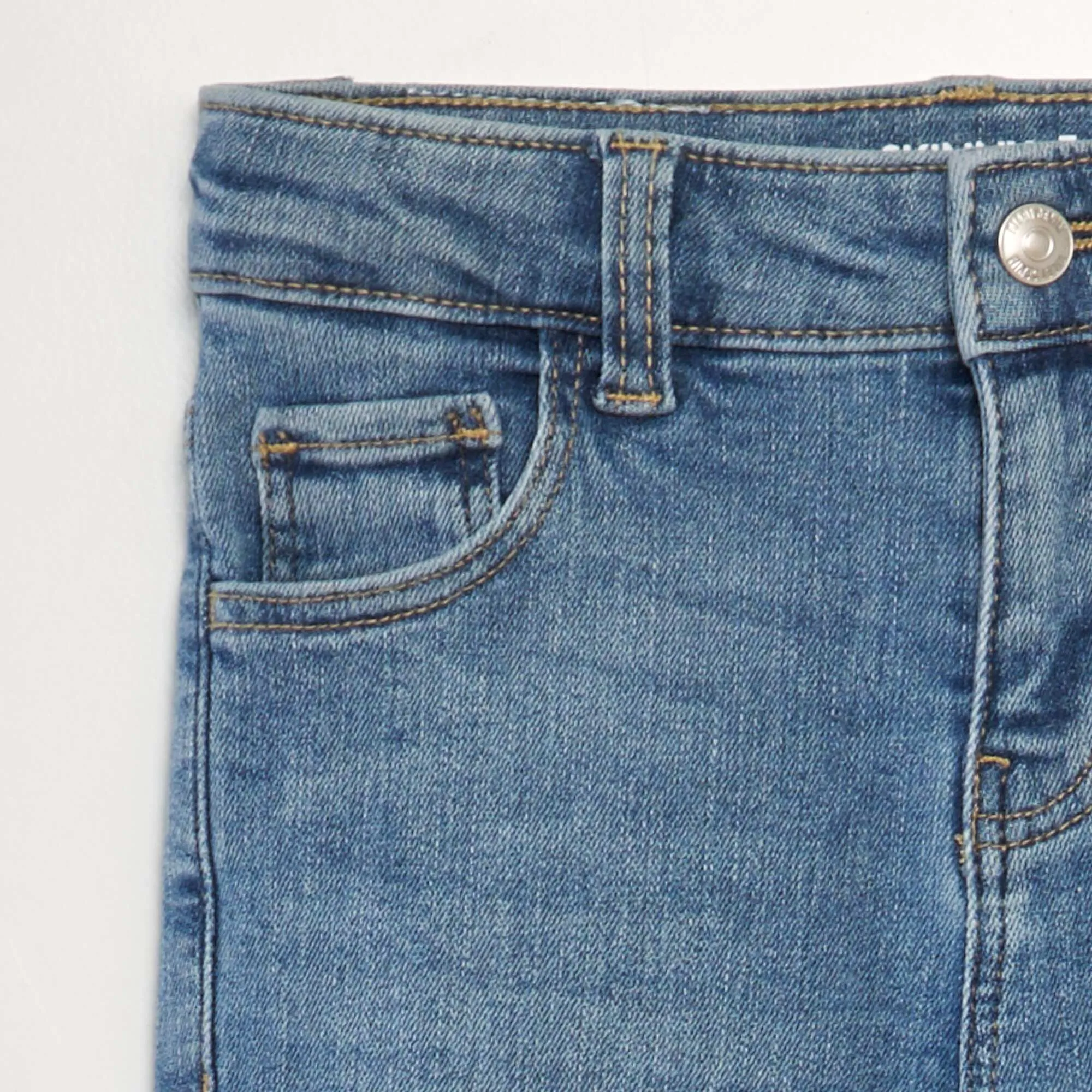 Skinny denim trousers. BLUE
