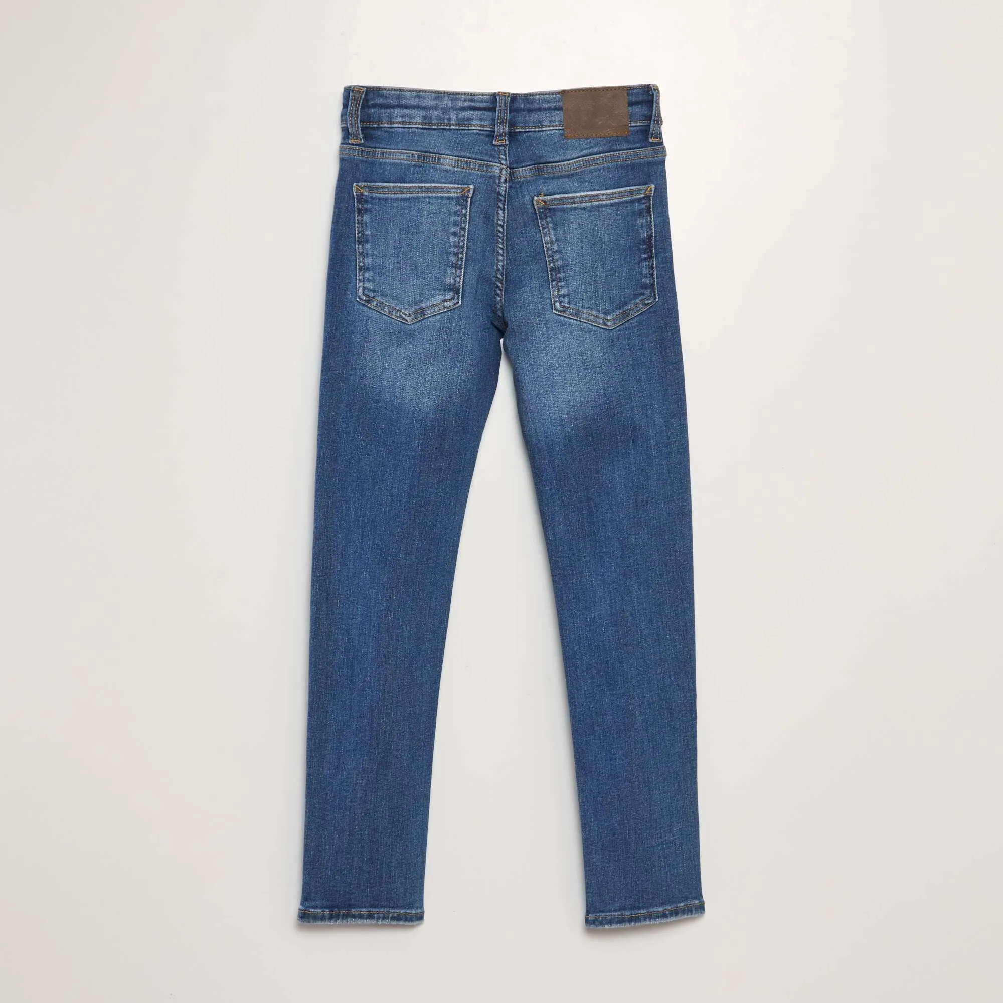 Skinny denim trousers. BLUE