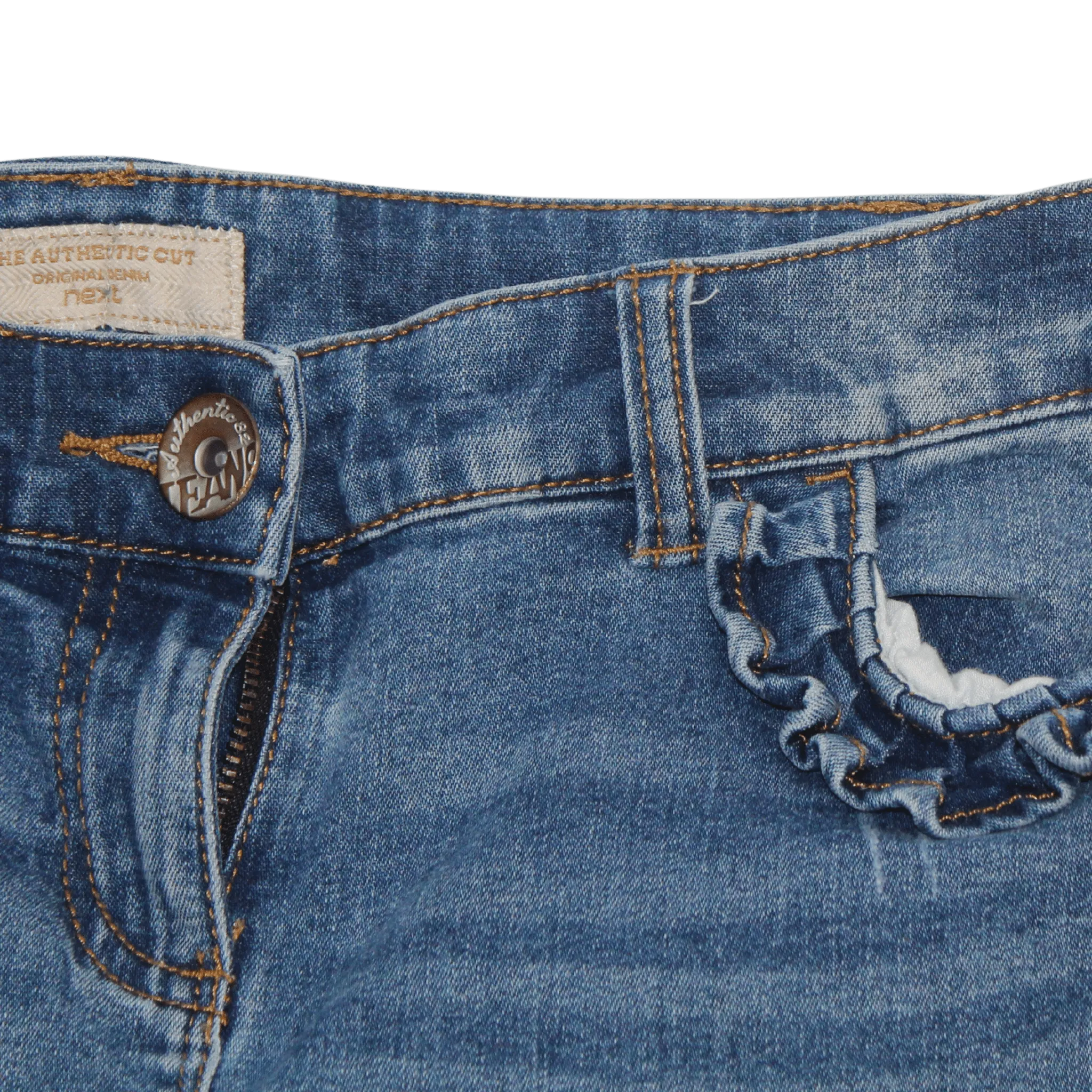 Skinny Ruffle Jeans
