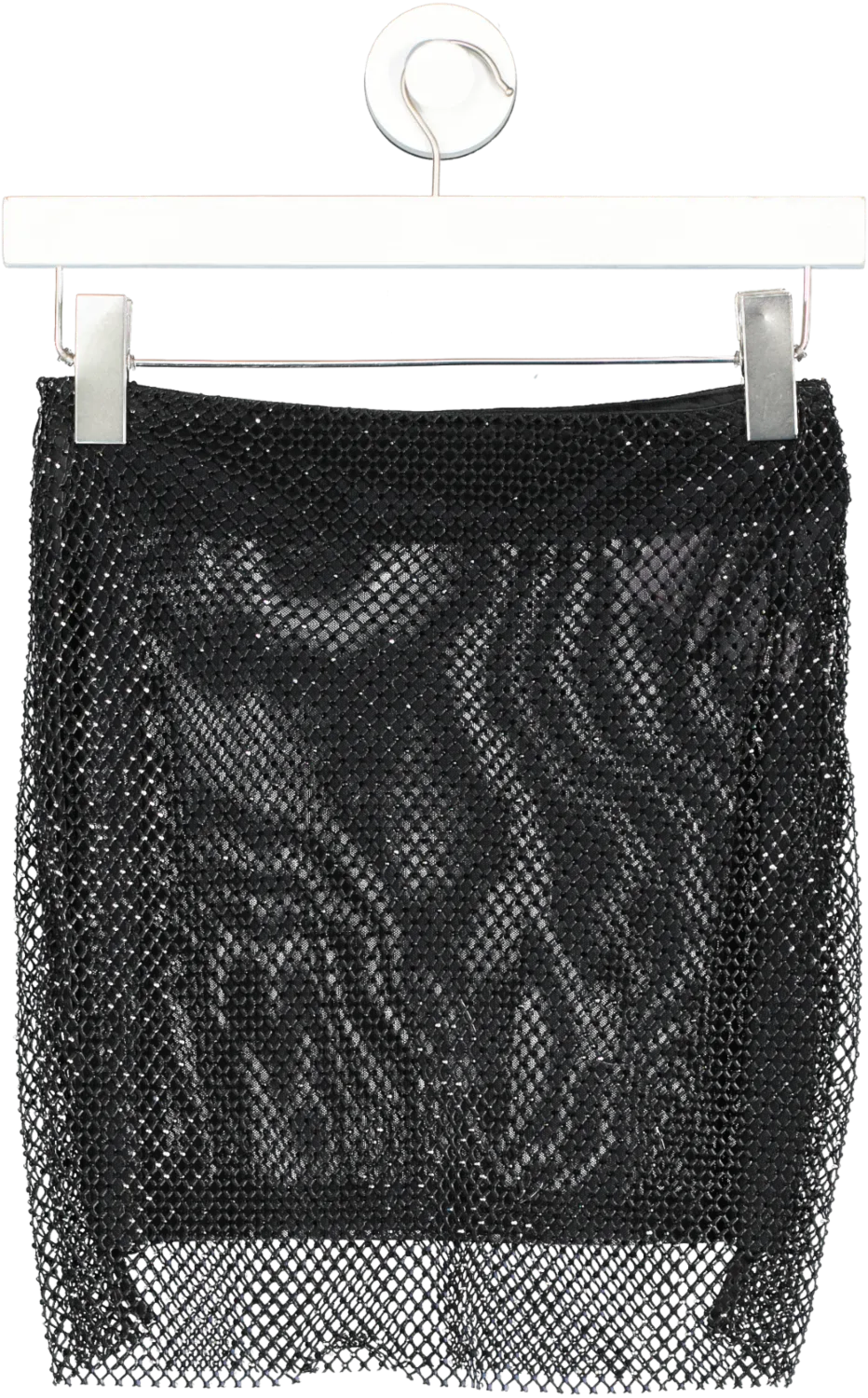 SLA the label Black Romi Diamante Skirt UK XXS