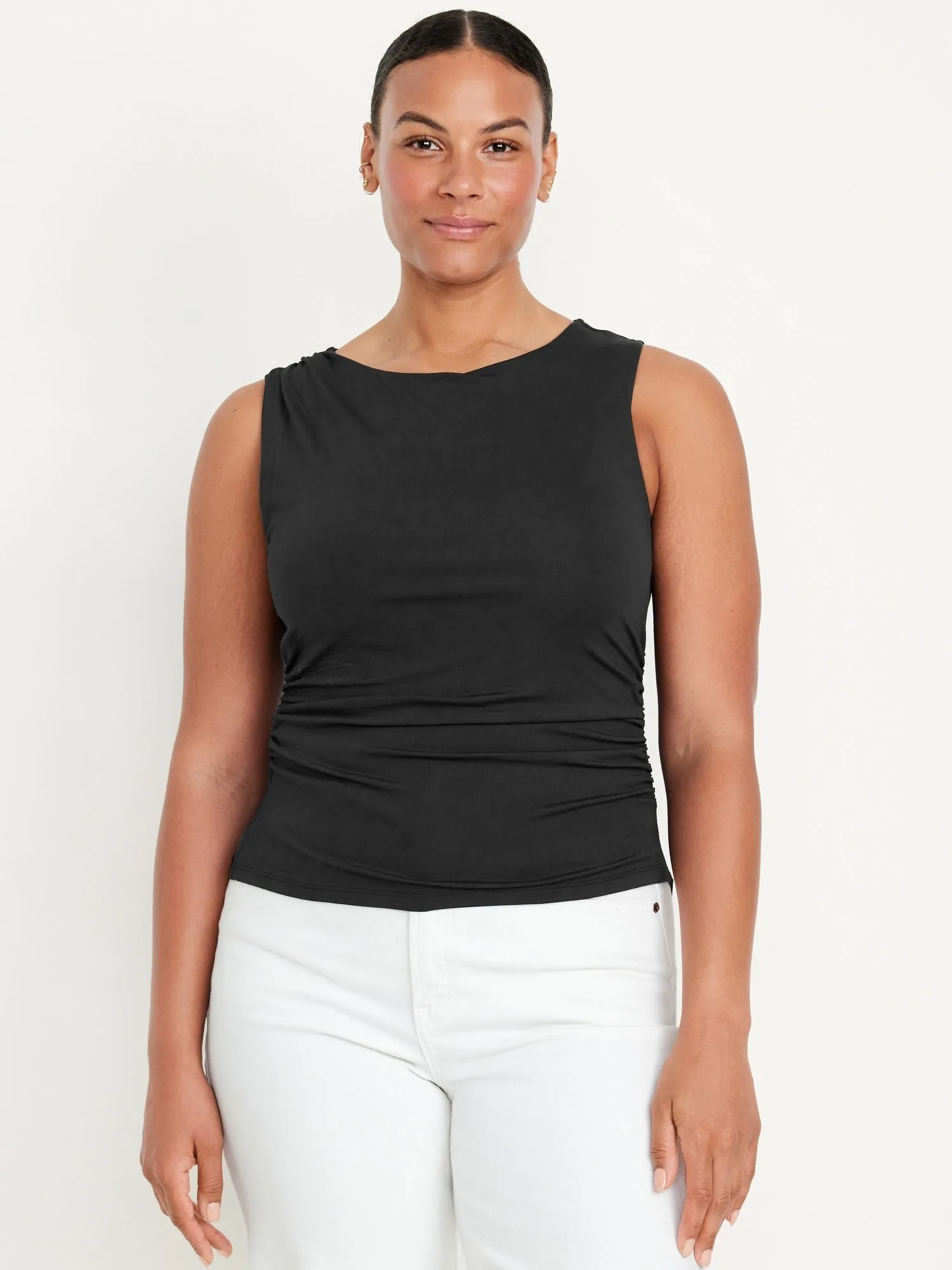 Sleeveless Double-Layer Top