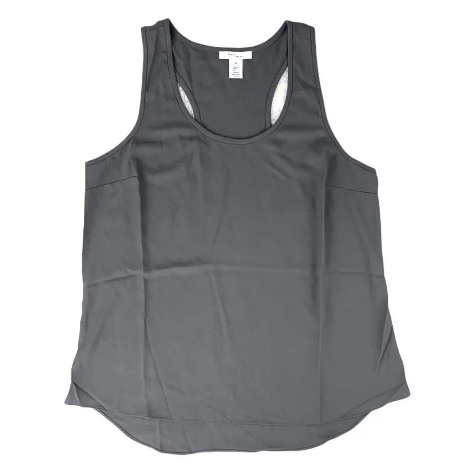 Sleeveless Gray Tank Top Scoop Neck Size 10 Women's Blouses