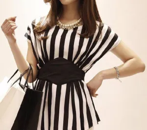 Sleeveless Striped Print Chiffon Women Blouses Casual Tops For Women Blouse & Shirt Ladies Clothing Plus Size Body