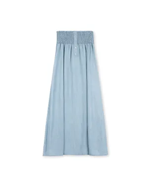 Smocked Waisted Maxi Skirt