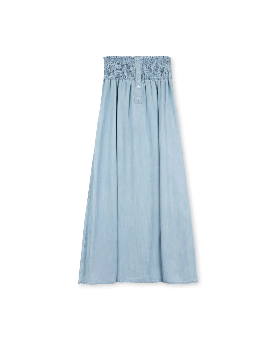 Smocked Waisted Maxi Skirt