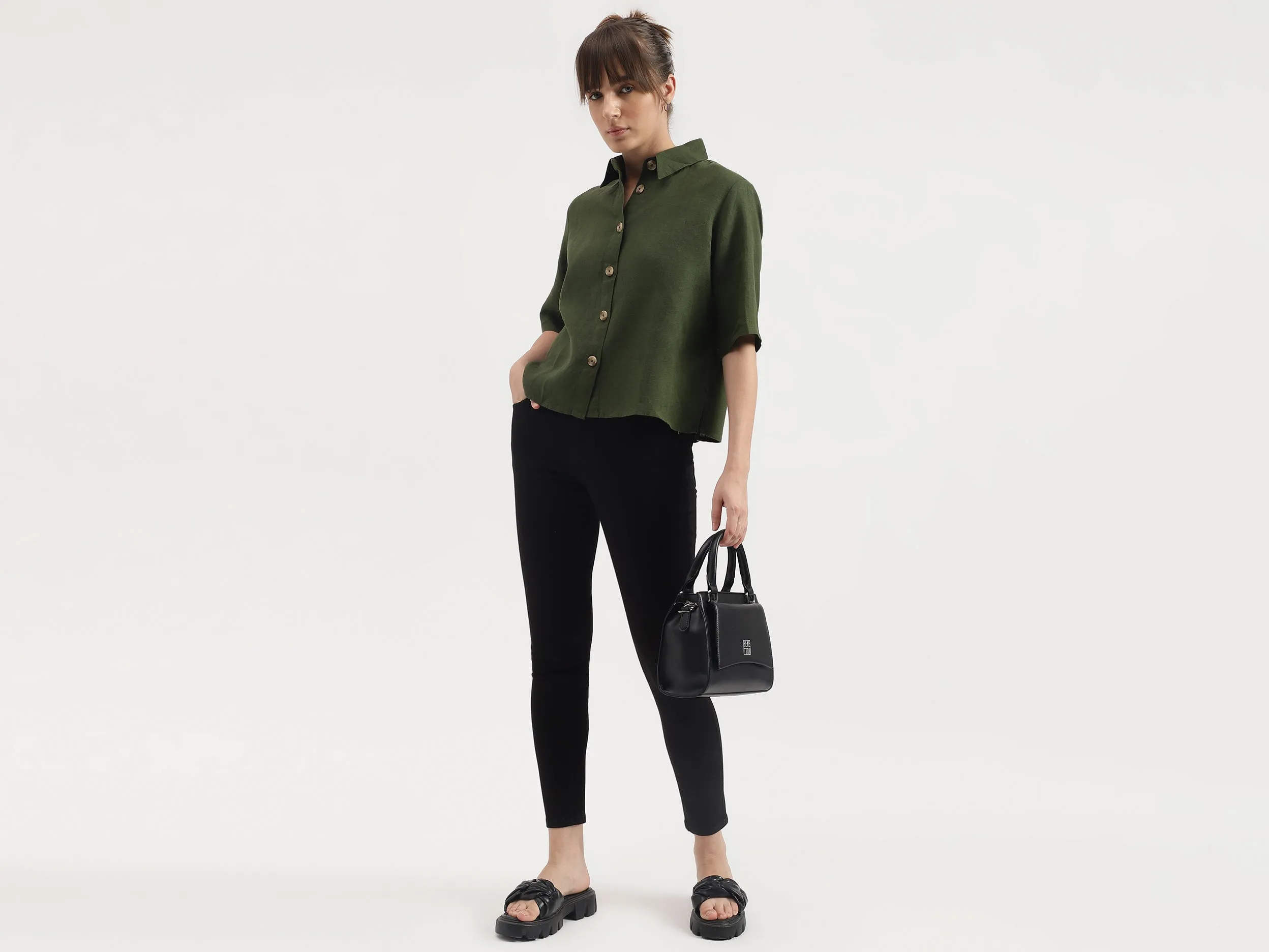 Solid Skinny Fit Jeans