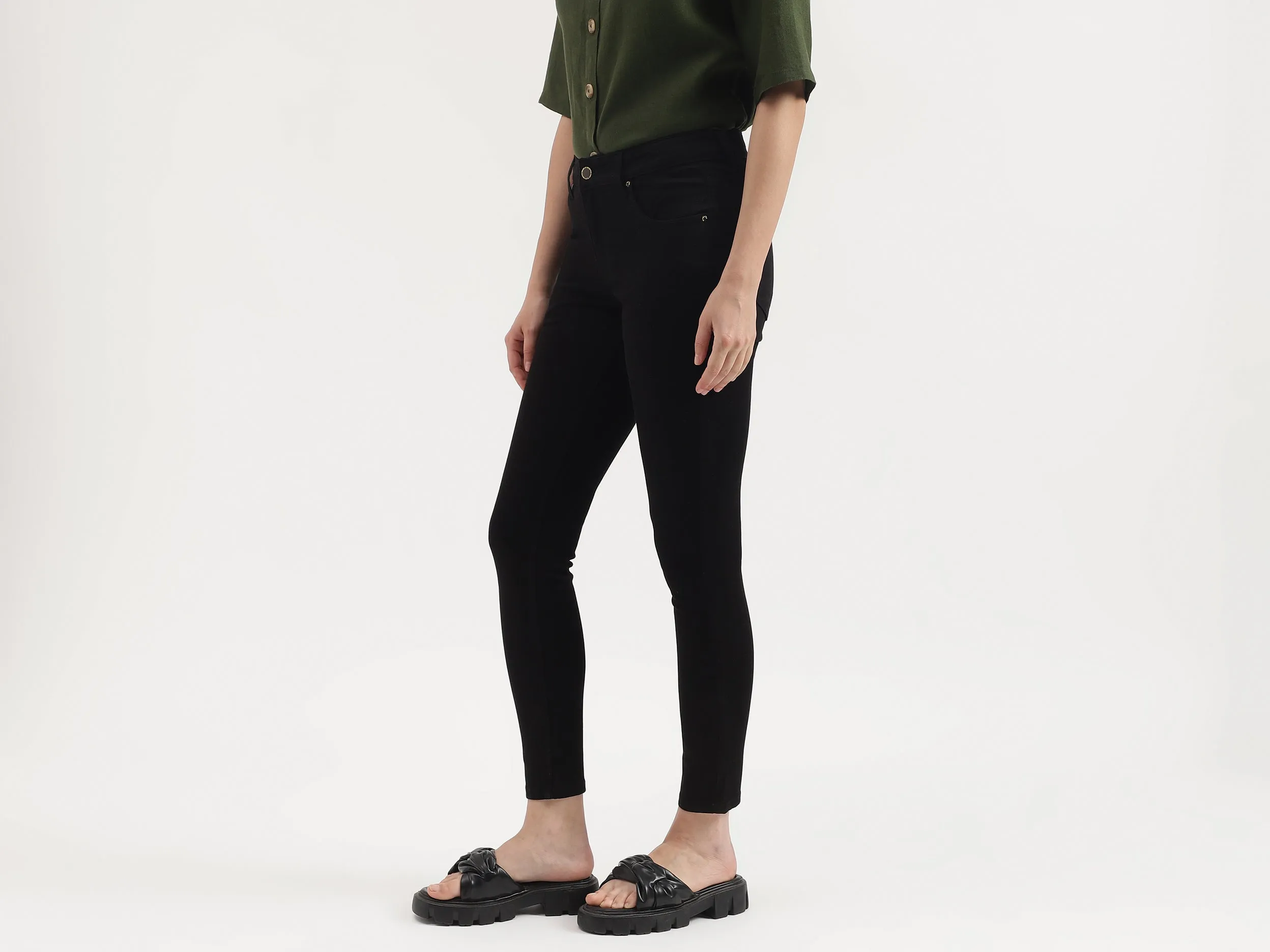 Solid Skinny Fit Jeans