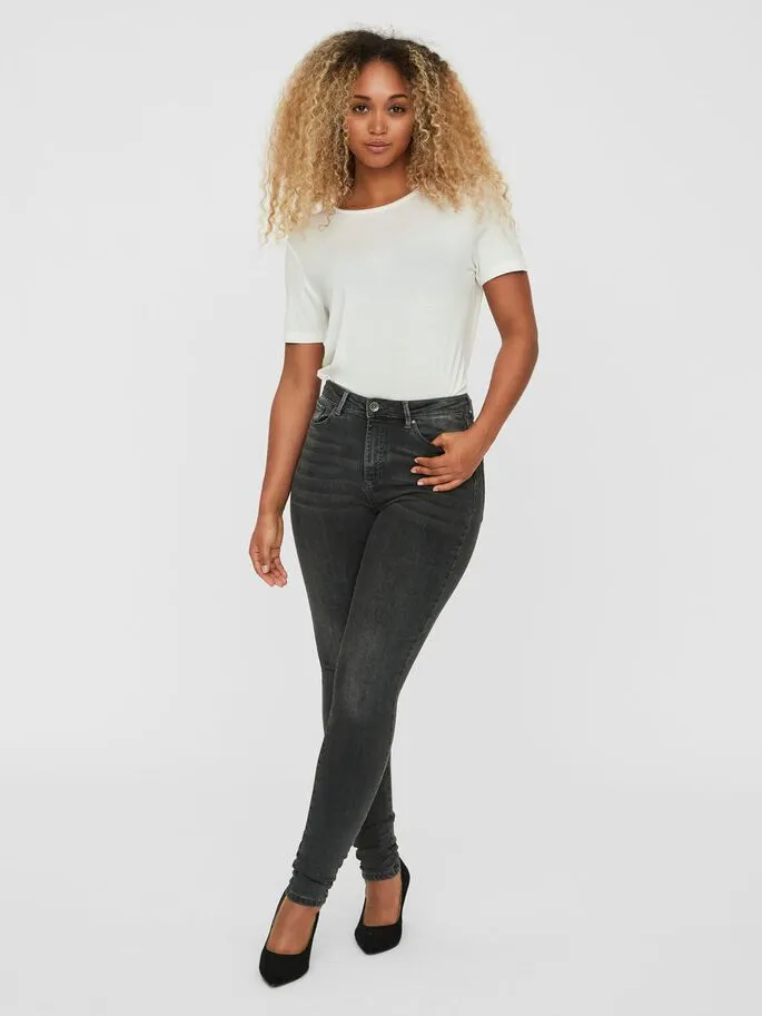 Sophia Grey High Waist Skinny Jeans