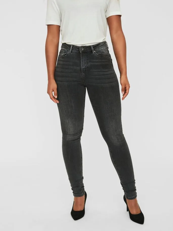 Sophia Grey High Waist Skinny Jeans
