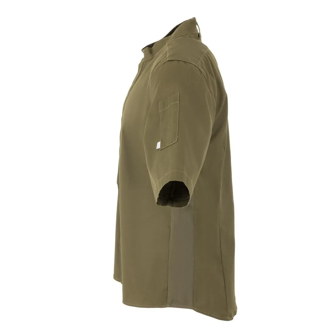 Southside Band Collar Chef Jacket Khaki M