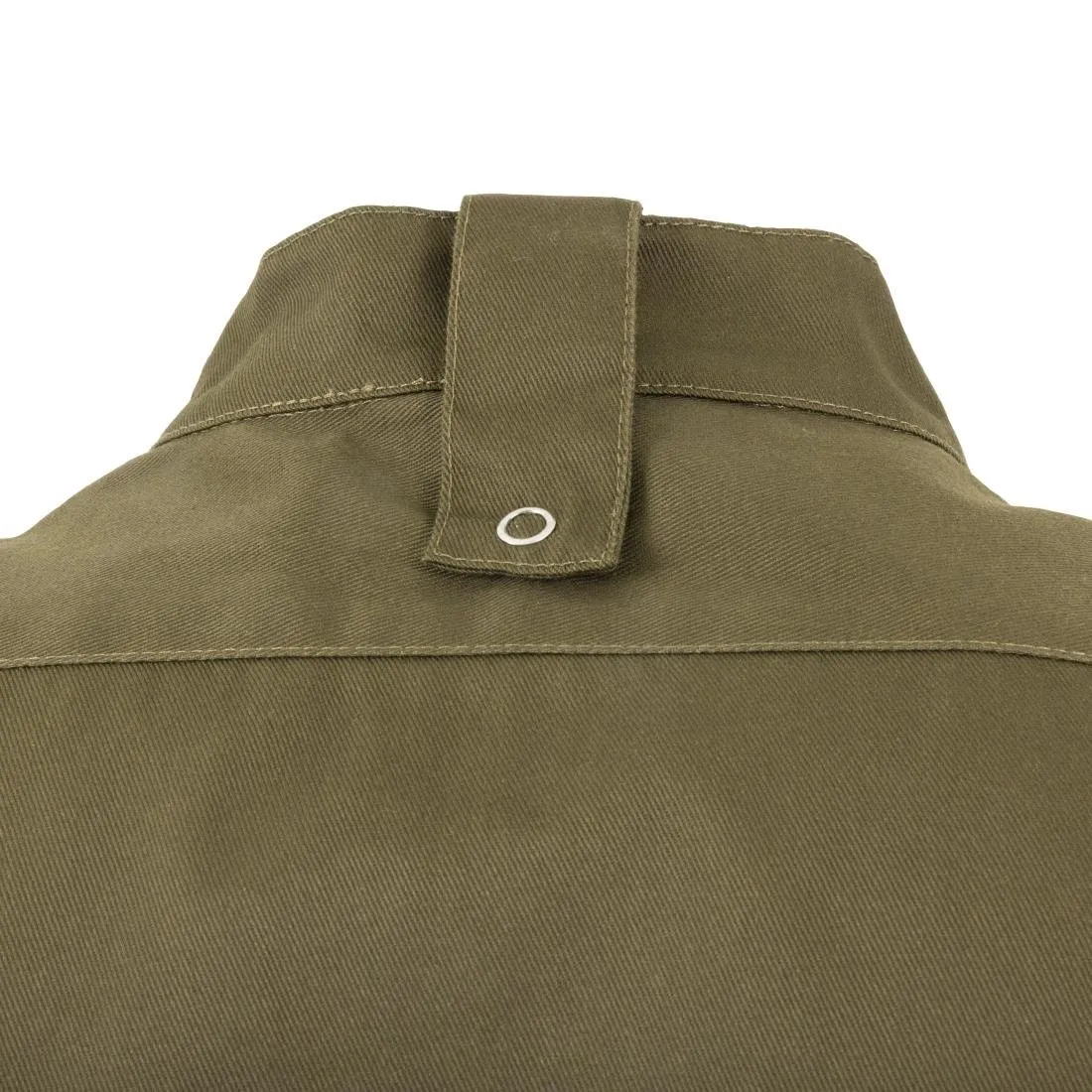 Southside Band Collar Chef Jacket Khaki M