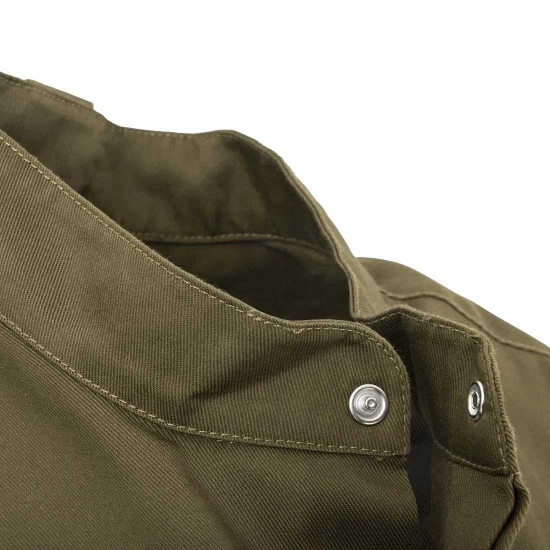 Southside Band Collar Chef Jacket Khaki M