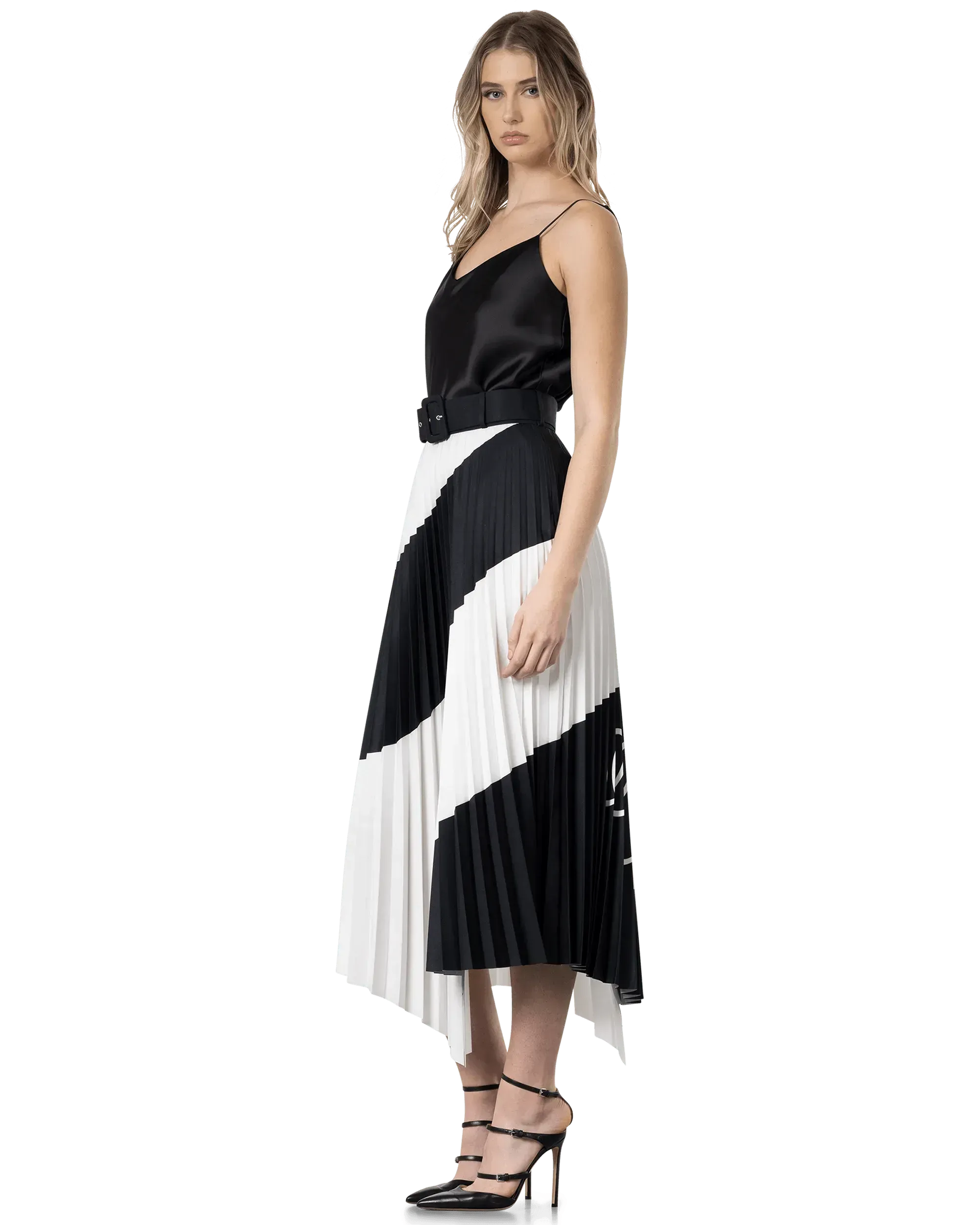 Spiral Plisse Skirt
