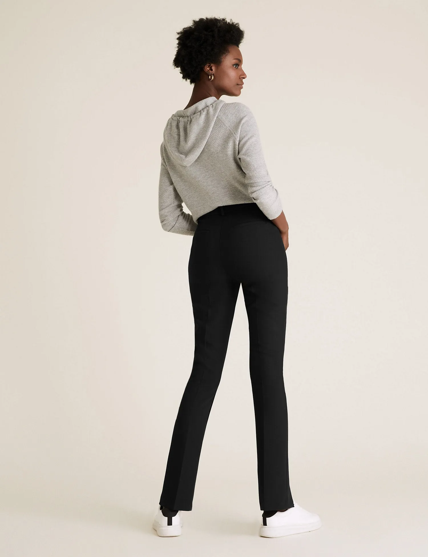 Split Front Skinny Trousers