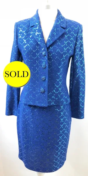 St. John Couture Embellished Suit Size 2