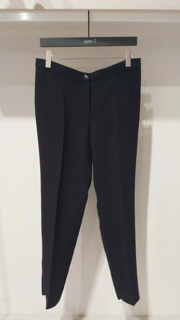 STRAIGHT CUT COTON TROUSERS