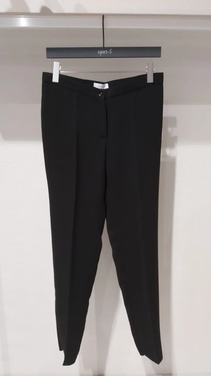 STRAIGHT CUT COTON TROUSERS
