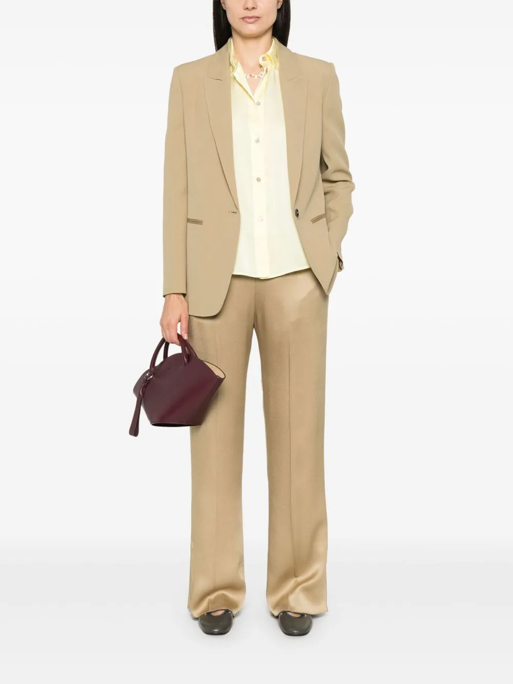 Straight leg trousers
