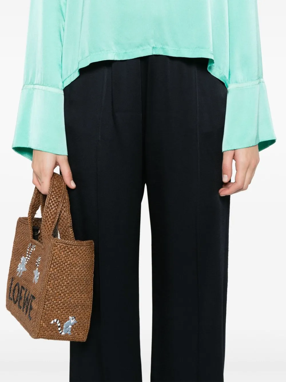 Straight leg trousers