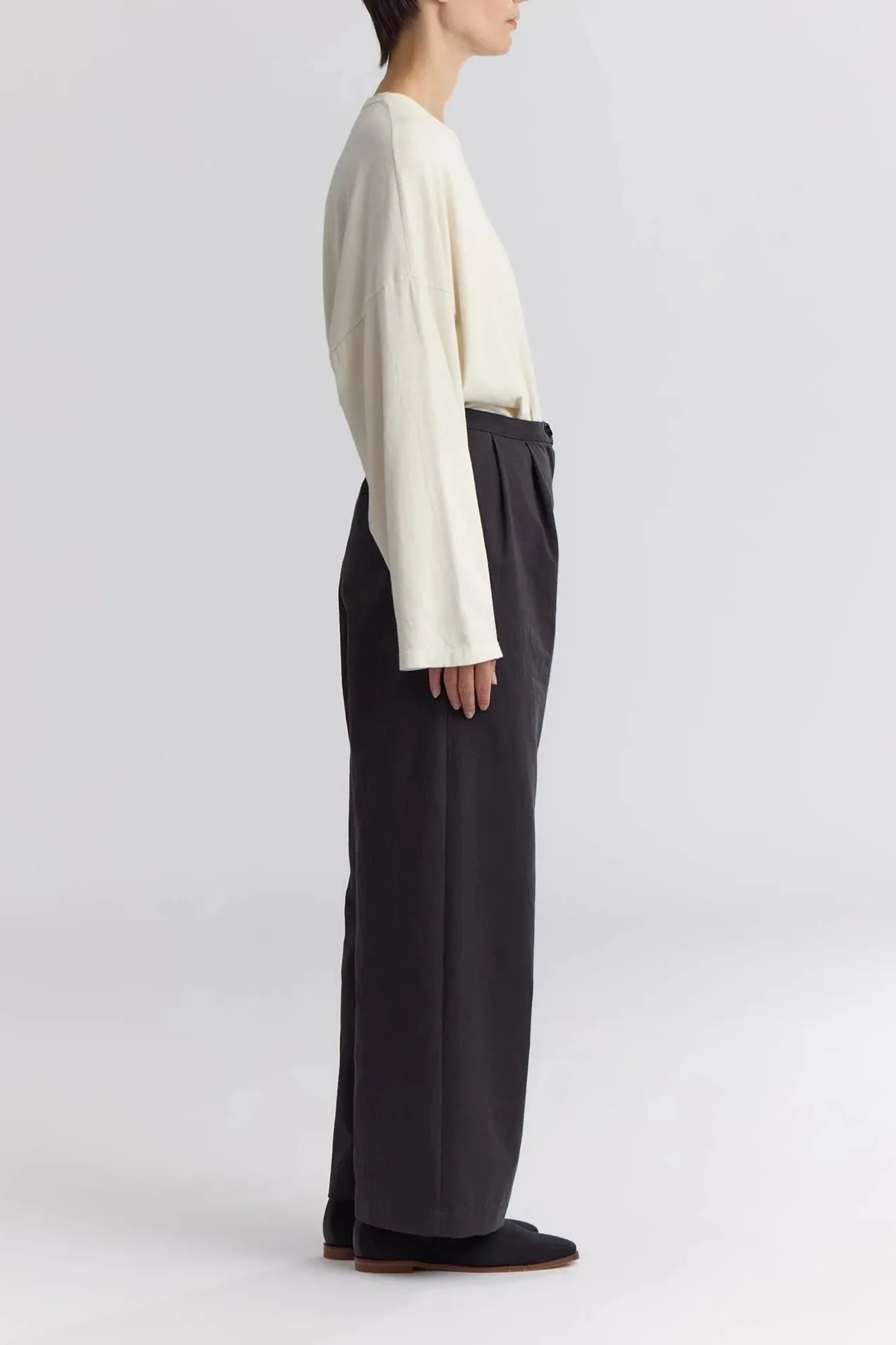 Straight Trousers, Dark Grey