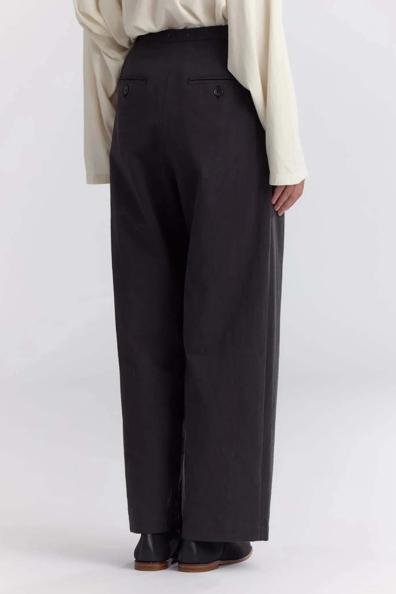 Straight Trousers, Dark Grey
