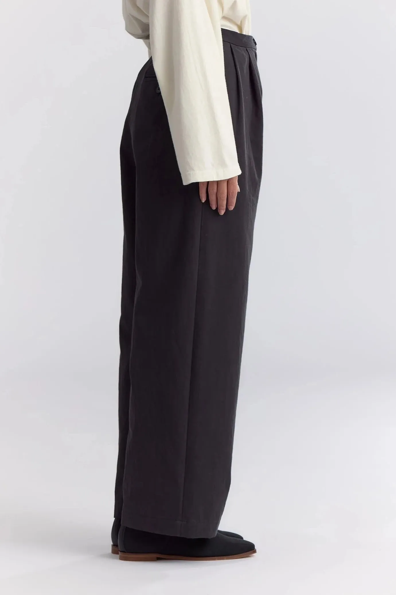 Straight Trousers, Dark Grey