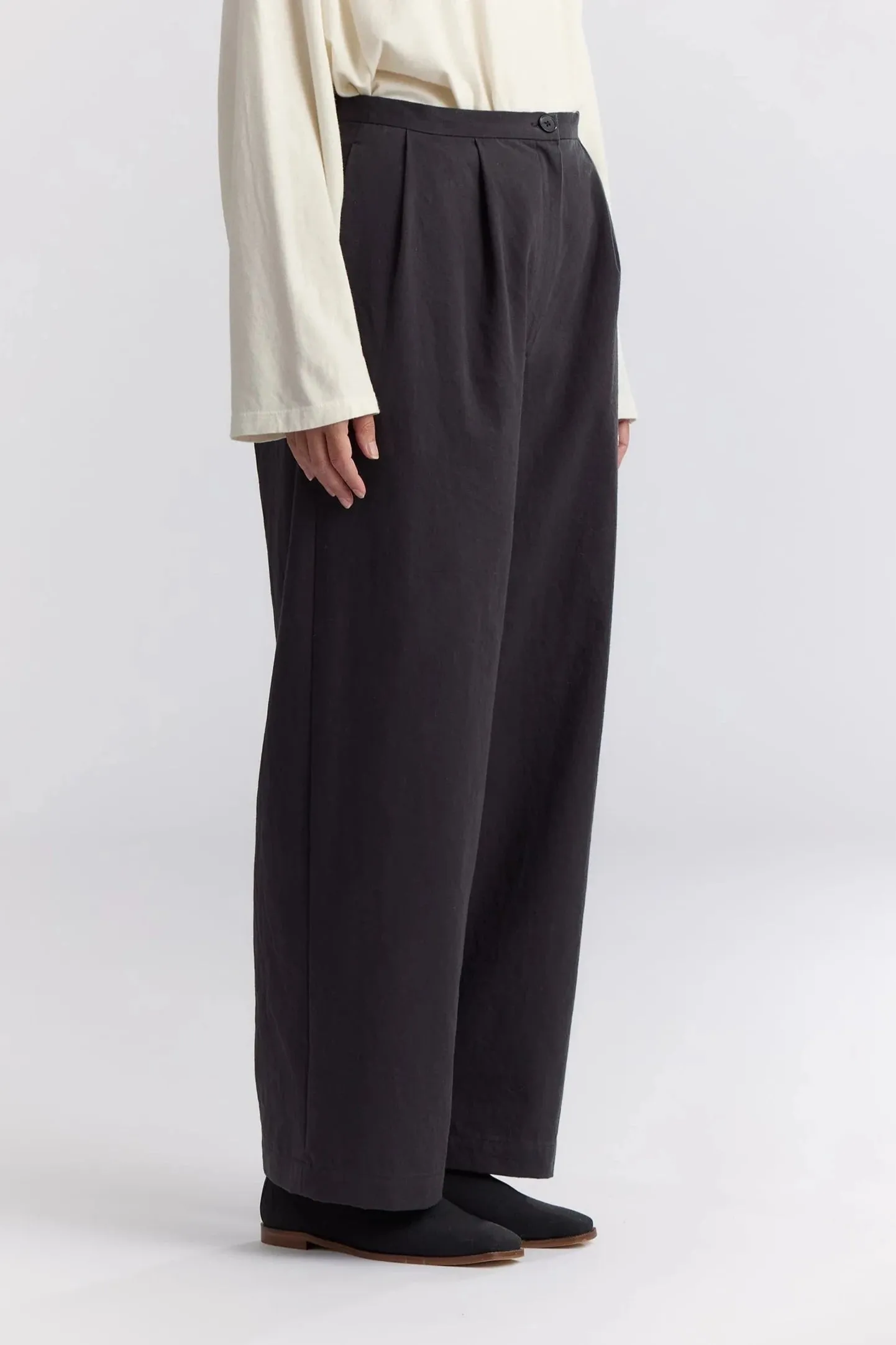 Straight Trousers, Dark Grey