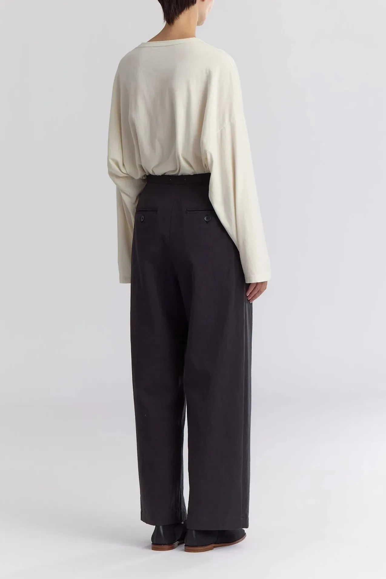 Straight Trousers, Dark Grey