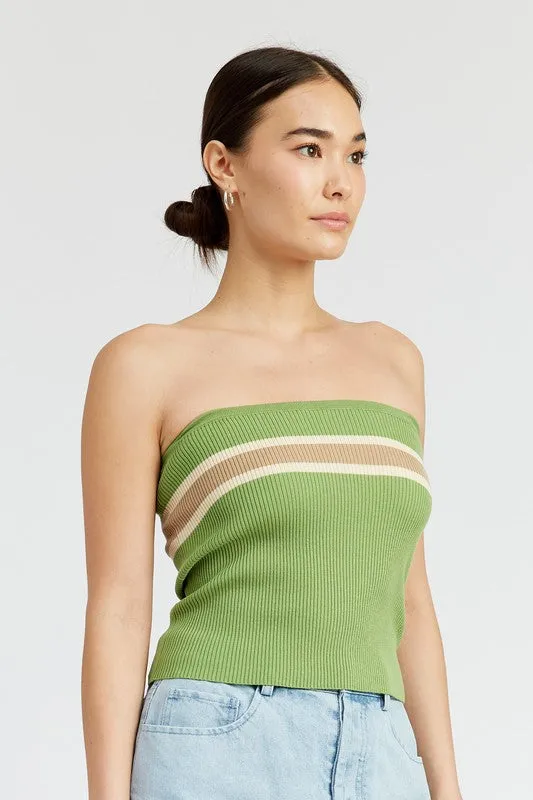STRIPED TUBE TOP