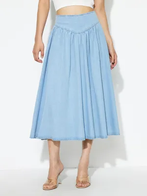 Stylish Pleated A-Line Skirt