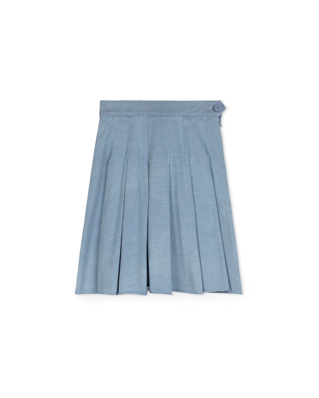 T-shirt Denim Pleated Skirt
