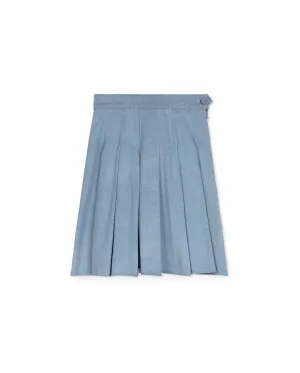 T-shirt Denim Pleated Skirt