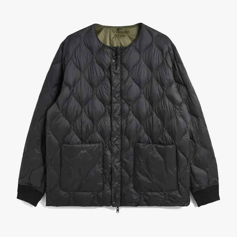 Taion - Reversible MA-1 Type Inner Down Jacket - Dark Olive/Black