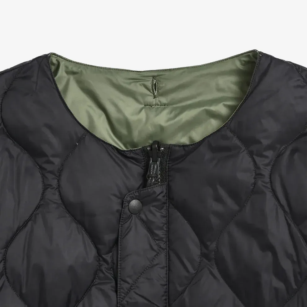 Taion - Reversible MA-1 Type Inner Down Jacket - Dark Olive/Black