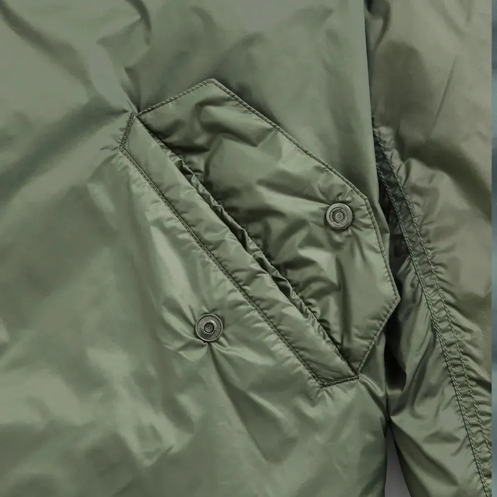 Taion - Reversible MA-1 Type Inner Down Jacket - Dark Olive/Black