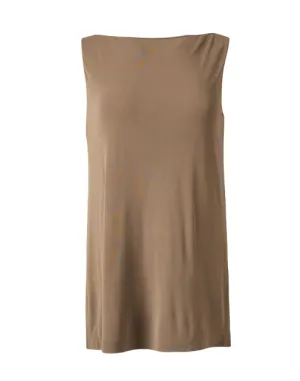 Taupe Sleeveless Blouse