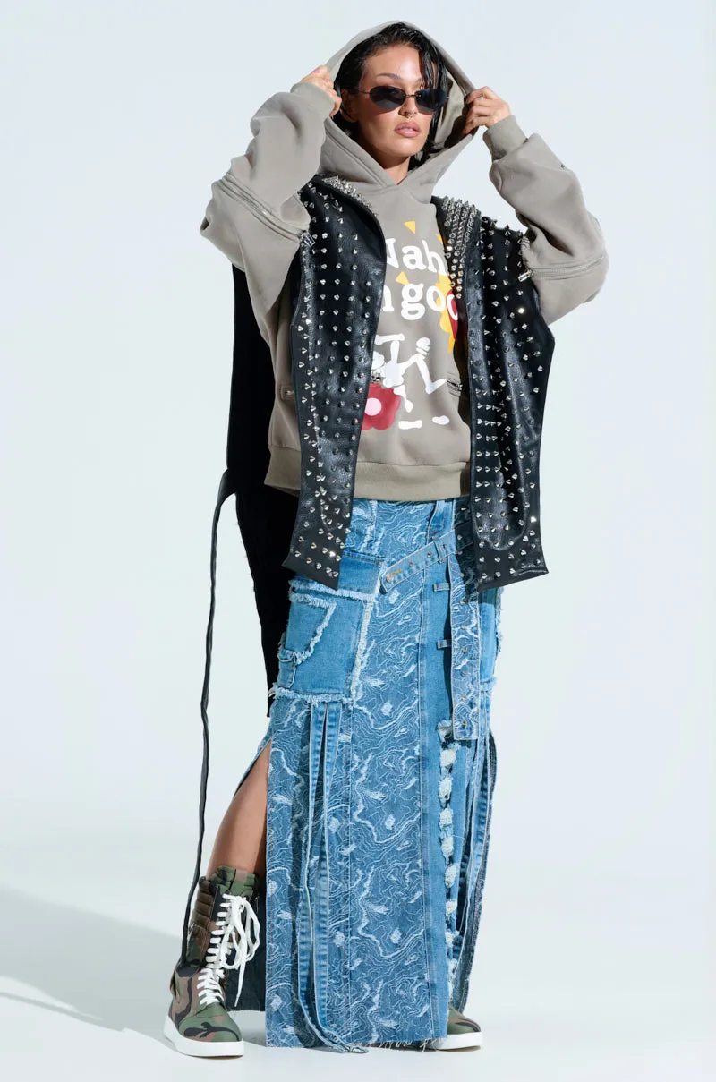 TELL ME ABOUT IT STUDDED VEST
