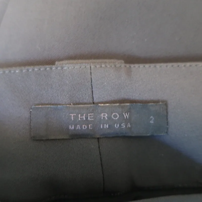 The Row Trousers Gray Stretch Polyester Size 2 Skinny Pants