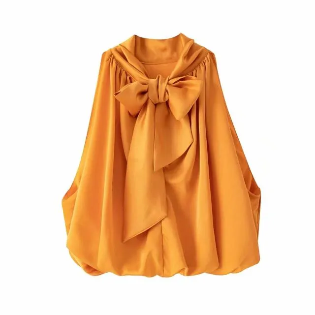 Top Women Sexy Blouses Orange Crop Ladies Shirts Halter Sleeveless Girl Summer Blusas Clothing Female Chic Tops