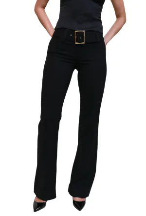 Vintage Belted Crepe Trousers