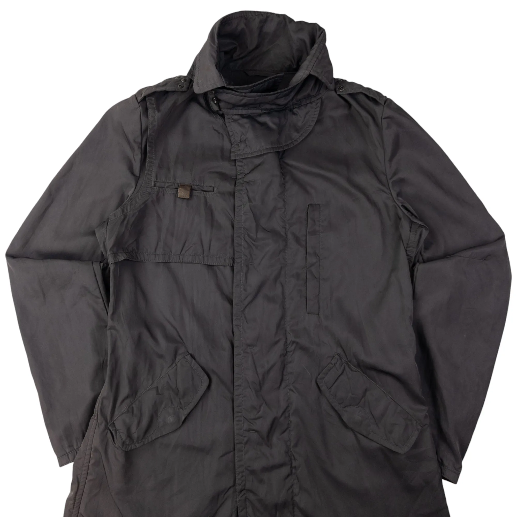 Vintage Marithe   Francois Girbaud Long Military Jacket Size L