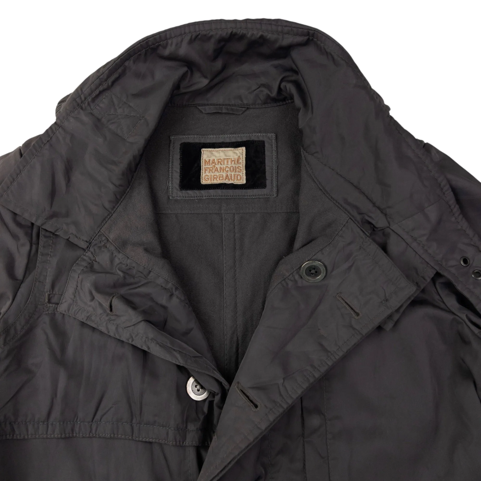 Vintage Marithe   Francois Girbaud Long Military Jacket Size L
