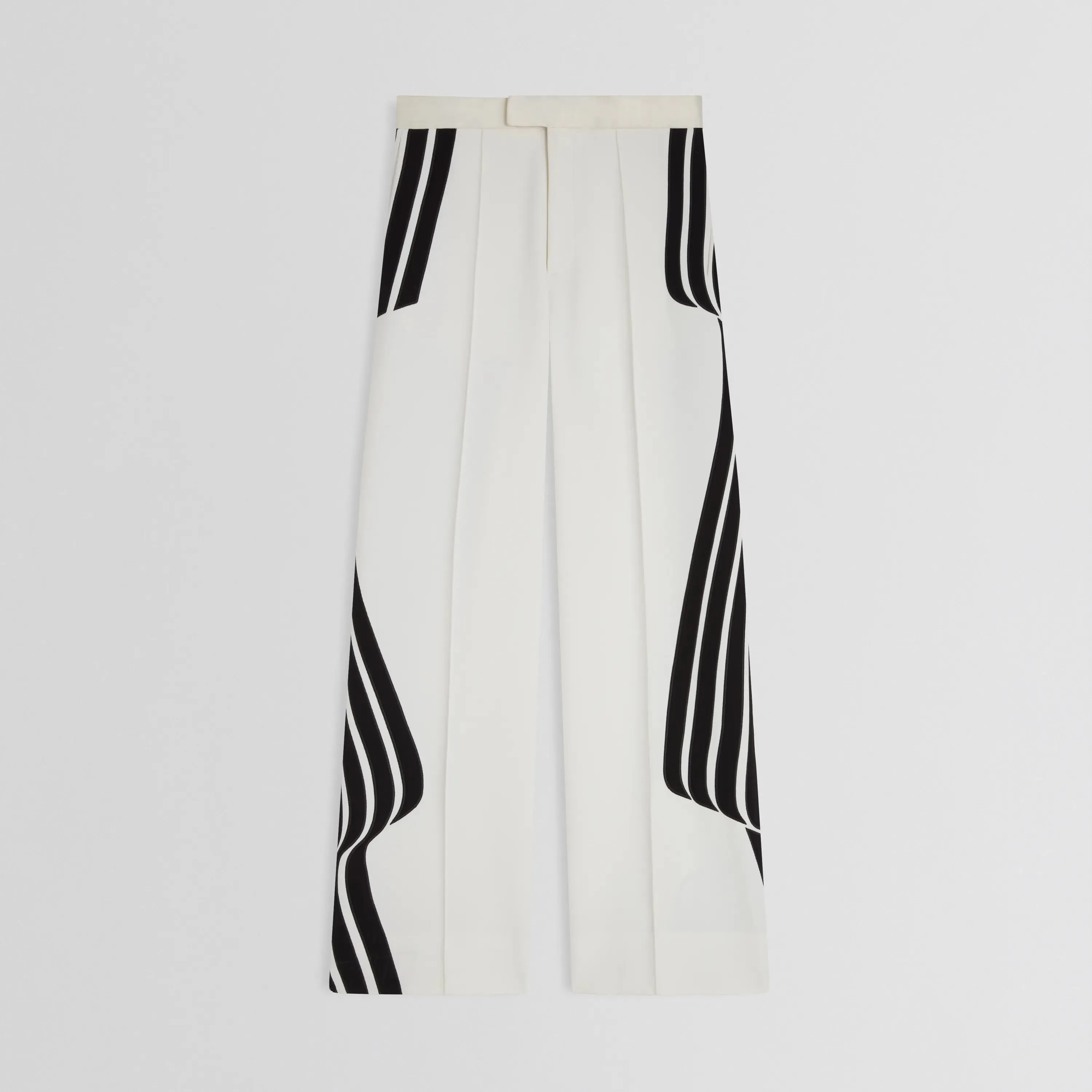 WAVE TROUSERS | black and white technical tailoring