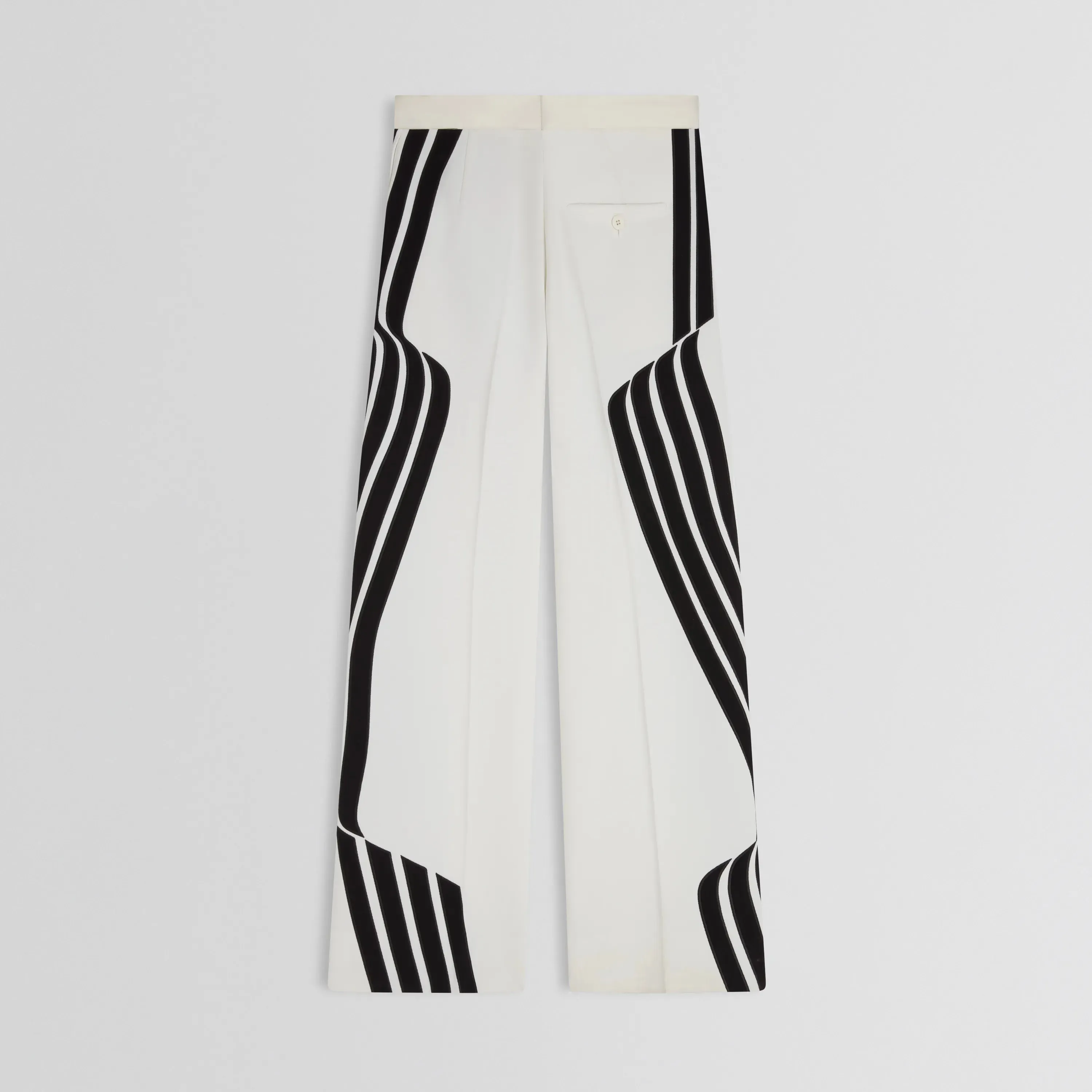 WAVE TROUSERS | black and white technical tailoring