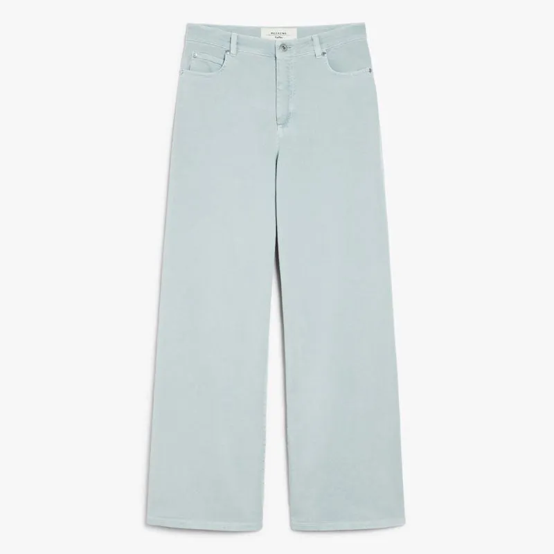 WEEKEND MAX MARA Medina High Waisted Trousers in Pastel Green