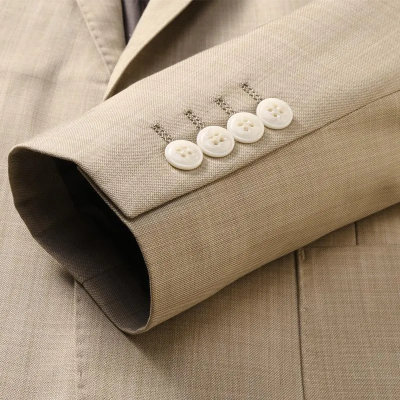 White Three Piece Business Mens Suits